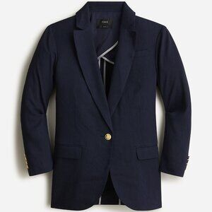 J Crew Navy Linen Alfie Blazer | Size 10